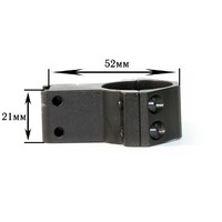 Крепление на оружие для фонаря 30mm Ring Double (Байонет 9 мм)