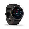 Спортивные часы Garmin Venu 2 Slate Stainless Steel Bezel with Black Case and Leather Band