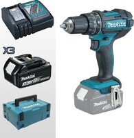 Акумуляторний дриль-шуропокрут Makita DHP482RF3J