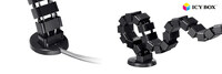 Кабельный органайзер RaidSonic Icy Box IB-MSA104-CM vertical floor to desk cable management solution