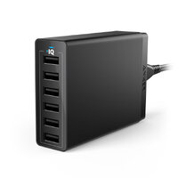 Мережевий зарядний пристрій Anker PowerPort 6 V3, Black (A2123L12)