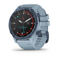 Мультиспортивные часы для дайвинга Garmin Mk2S Mineral Blue with Sea Foam Silicone Band