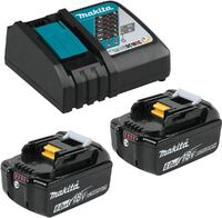 Набір акумуляторів Makita 18V with 2x BL1860B акумулятори 6.0Ah + DC18RC зарядний пристрій (199480-6)