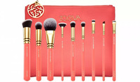Набор кистей для макияжа ZOEVA Coral Shine Brush Set 9 brushes