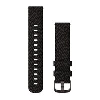 Нейлоновий ремінець до годинника Garmin Quick Release Bands (20 mm) Black Pepper Woven Nylon with Slate Hardware
