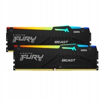 Пам'ять для настільних комп'ютерів Kingston FURY 16 GB (2x8GB) DDR5 6000 MHz Beast RGB (KF560C36BBEAK2-16)