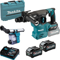 Перфоратор Makita HR008GM202 Combi hammer SDS-Plus with dust extraction 40V Max 4.0Ah Li-Ion in case