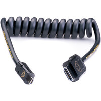 Спиральный кабель Atomos AtomFLEX HDMI (Type-A) Male to Micro-HDMI (Type-D) Male Coiled Cable (30-60см)(ATOM4K60C1)