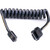 Спиральный кабель Atomos AtomFLEX HDMI (Type-A) Male to Micro-HDMI (Type-D) Male Coiled Cable (30-60см)(ATOM4K60C1)