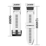 Ремешок 26мм для часов Garmin Fenix 5x/6x, Quatix 6x Bands White Silicone