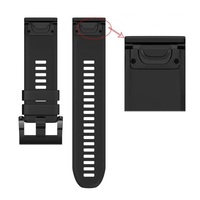 Ремешок на запястье для Garmin Fenix 5x/6x Watch Bands Black Silicone