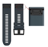 Ремешок на запястье для Garmin Fenix 5x/6x Watch Bands Granite Blue Silicone