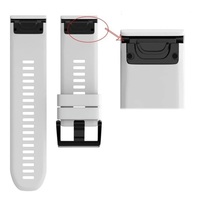 Ремешок на запястье для Garmin Fenix 5x/6x Watch Bands White Silicone