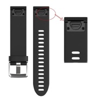 Ремешок на запястье для Garmin Fenix 5s/6s Watch Bands Black Silicone