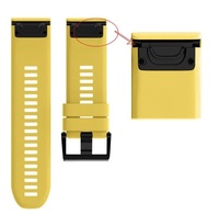 Ремешок на запястье для Garmin Fenix 5x/6x Watch Bands Yellow Silicone