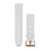 Ремешок на запястье для Garmin QuickFit™ 20 Watch Bands Carrara White Silicone with Rose Gold-tone Hardware