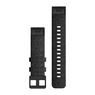 Ремешок на запястье для Garmin QuickFit™ 20 Watch Bands Heathered Black Nylon with Black Hardware