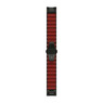 Ремешок на запястье для Garmin QuickFit™ 22 MARQ Watch Bands Hybrid Titanium/Silicone Bracelet – Carbon Gray DLC