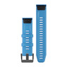 Ремешок на запястье для Garmin QuickFit™ 22 Watch Bands Cyan Blue Silicone