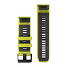Ремешок на запястье для Garmin QuickFit™ 26 Watch Bands Amp Yellow/Graphite Silicone