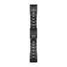 Ремешок на запястье для Garmin QuickFit™ 26 Watch Bands Vented Titanium Bracelet with Carbon Grey DLC Coating