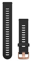 Ремешок на запястье для Garmin Venu Quick Release Bands (20 mm) Black with Rose Gold Hardware