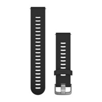 Ремешок на запястье для Garmin Vivoactive 3 Quick Release Bands (20 mm) Black with Silver Hardware