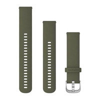 Ремешок на запястье для Garmin Vivoactive 3 Quick Release Bands Moss with Silver Hardware (20 mm) двухразмерный