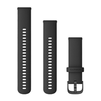 Ремешок на запястье для Garmin Vivoactive 4 Quick Release Bands (22 mm) Black with Slate Hardware