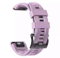 Ремешок QuickFit 22 Watch Bands Light Purple Silicone для часов Garmin