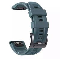 Ремешок QuickFit 22 Watch Bands Navy Blue Silicone для часов Garmin