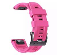 Ремешок QuickFit 22 Watch Bands Pink Silicone для часов Garmin