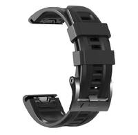 Ремешок QuickFit 26 Watch Bands Black Silicone для часов Garmin