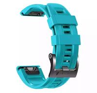 Ремешок QuickFit 26 Watch Bands Blue Silicone для часов Garmin