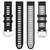 Ремінець для Garmin Forerunner 265s Quick Release Bands (18 mm) Black/Gray with Silver Hardware