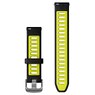 Ремінець для Garmin Quick Release Bands (18 mm) Black/Amp Yellow with Slate Hardware