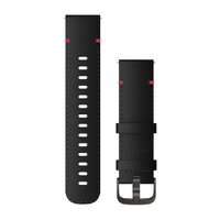 Ремінець для Garmin Quick Release Bands (22 mm) Black Leather with Slate Hardware