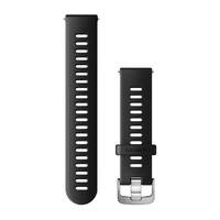 Ремінець до годинника Garmin Quick Release Bands (20 mm) Black with Silver Hardware