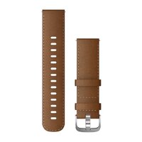 Ремінець до годинника Garmin Quick Release Bands (20 mm) Brown Italian Leather with Silver Hardware