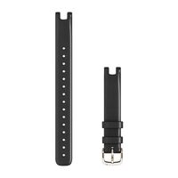 Ремінець шкіряний для Garmin Lily™ Bands (14 mm) Black Italian Leather with Cream Gold Hardware (Large)