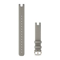 Ремінець шкіряний для Garmin Lily™ Bands (14 mm) Braloba Gray Leather with Cream Gold Hardware (Large)