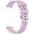 Ремінець силіконовий для Garmin Lily 2 Bands Purple with Silver Hardware