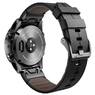 Шкіряний ремінець для годинників Garmin QuickFit 22 Watch Bands Black Leather