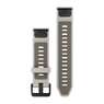 Силіконовий ремінець для Garmin QuickFit™ 20 Watch Bands Fog Gray/Dark Sandstone Silicone