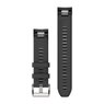 Силіконовий ремінець для Garmin QuickFit™ 22 Watch Straps Black Silicone Strap