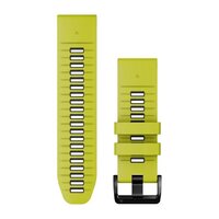 Силіконовий ремінець для Garmin QuickFit 26 Watch Bands Electric Lime/Graphite Silicone