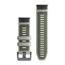 Силіконовий ремінець для Garmin QuickFit 26 Watch Bands Fog Gray/Moss Silicone