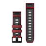 Силіконовий ремінець для Garmin QuickFit 26 Watch Bands Marsala/Graphite Silicone