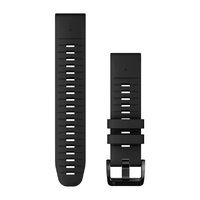 Силіконовий ремінець для годинника Garmin QuickFit 22 Watch Bands Black Silicone