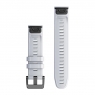 Силіконовий ремінець для годинника Garmin QuickFit 22 Watch Bands Whitestone Silicone